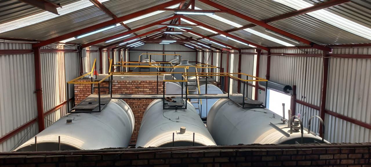 Inside the StarFuel tank storage facility